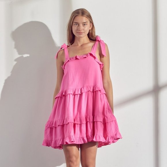 Brinisity Dresses & Skirts - AMELIA TIERED RUFFLE DRESS